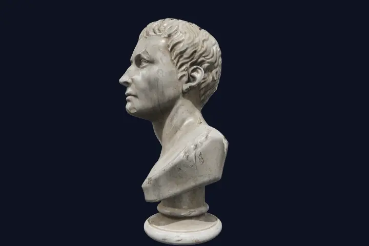 A photo-scanned marble bust